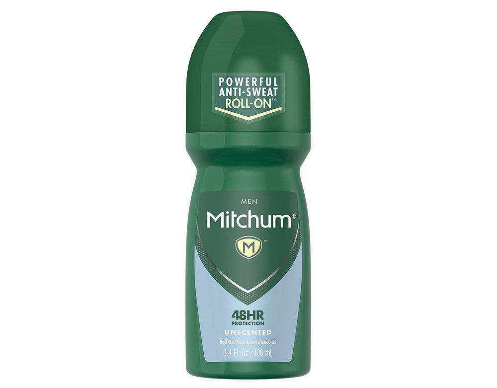Mitchum Invisible Roll-On applying for smooth, even coverage.