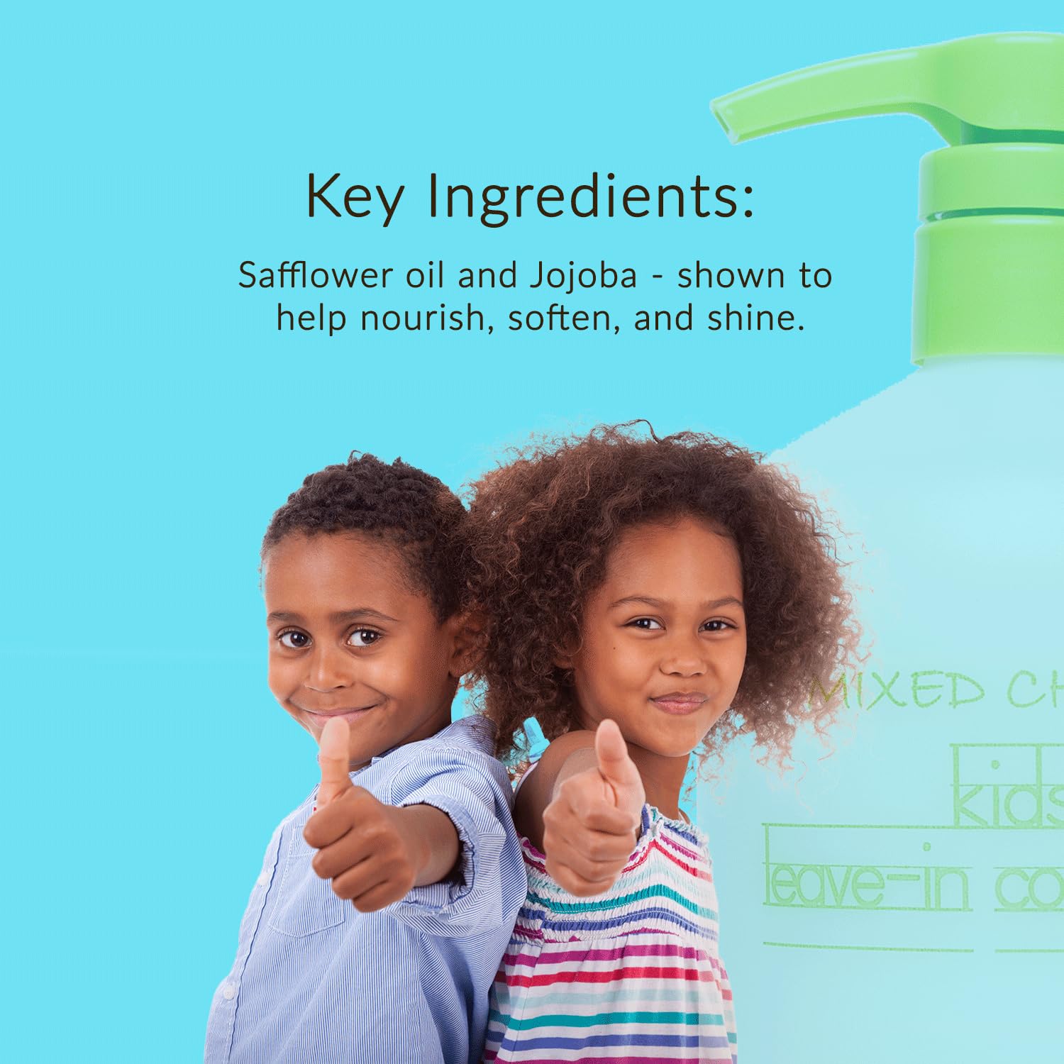 Rizos suaves tras peinado con acondicionador sin enjuague Mixed Chicks