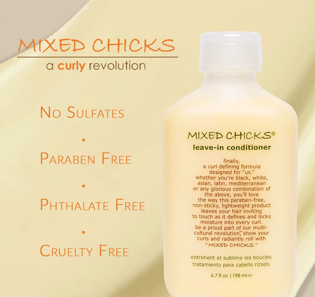 Rizos definidos con brillo natural usando Mixed Chicks