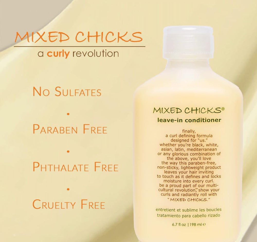 Rizos definidos con brillo natural usando Mixed Chicks