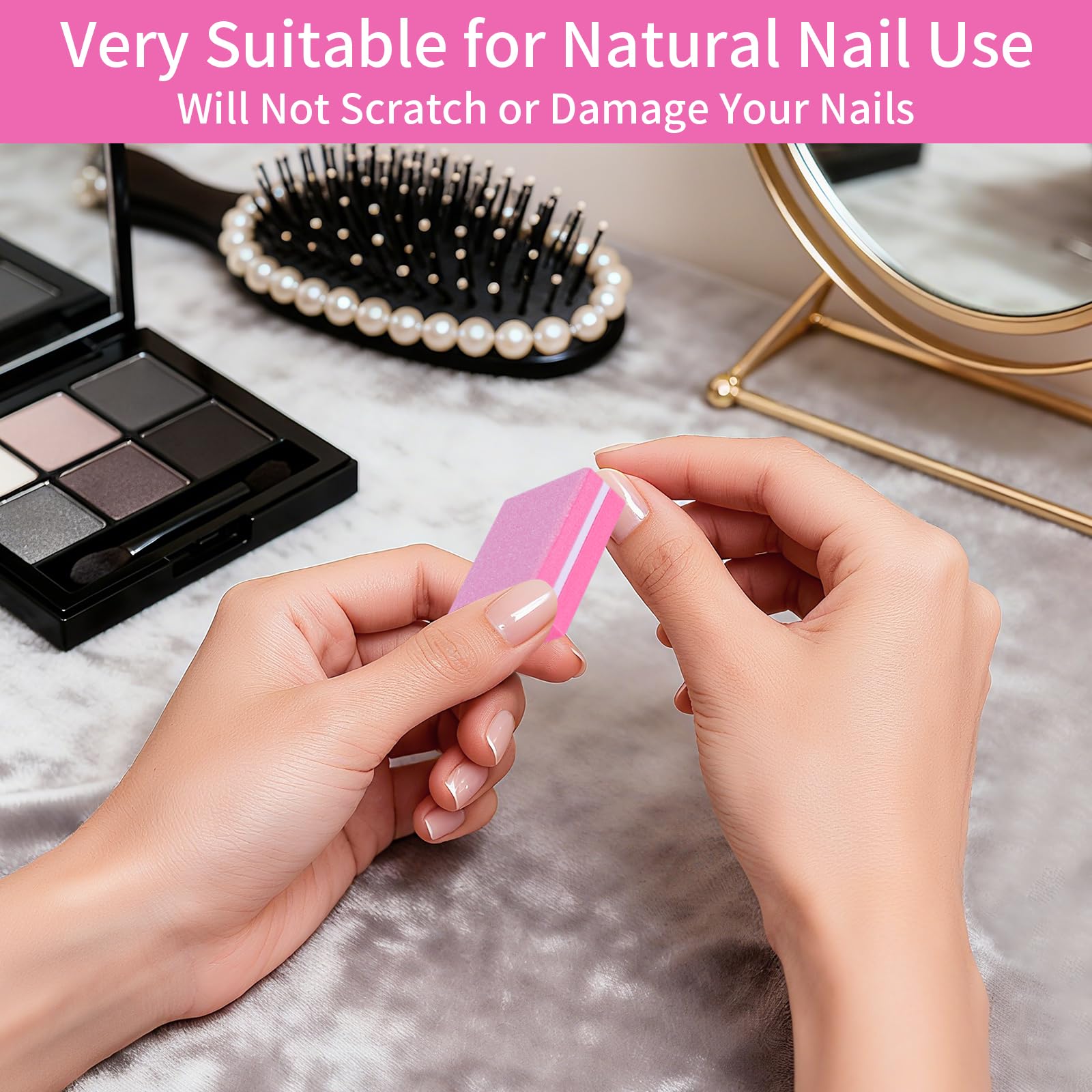 MixPeak buffer para gel uñas decoradas, brillo de salón en cada pasada.