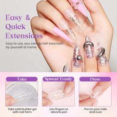 MIZHSE 24 nail forms for easy extensions and templates