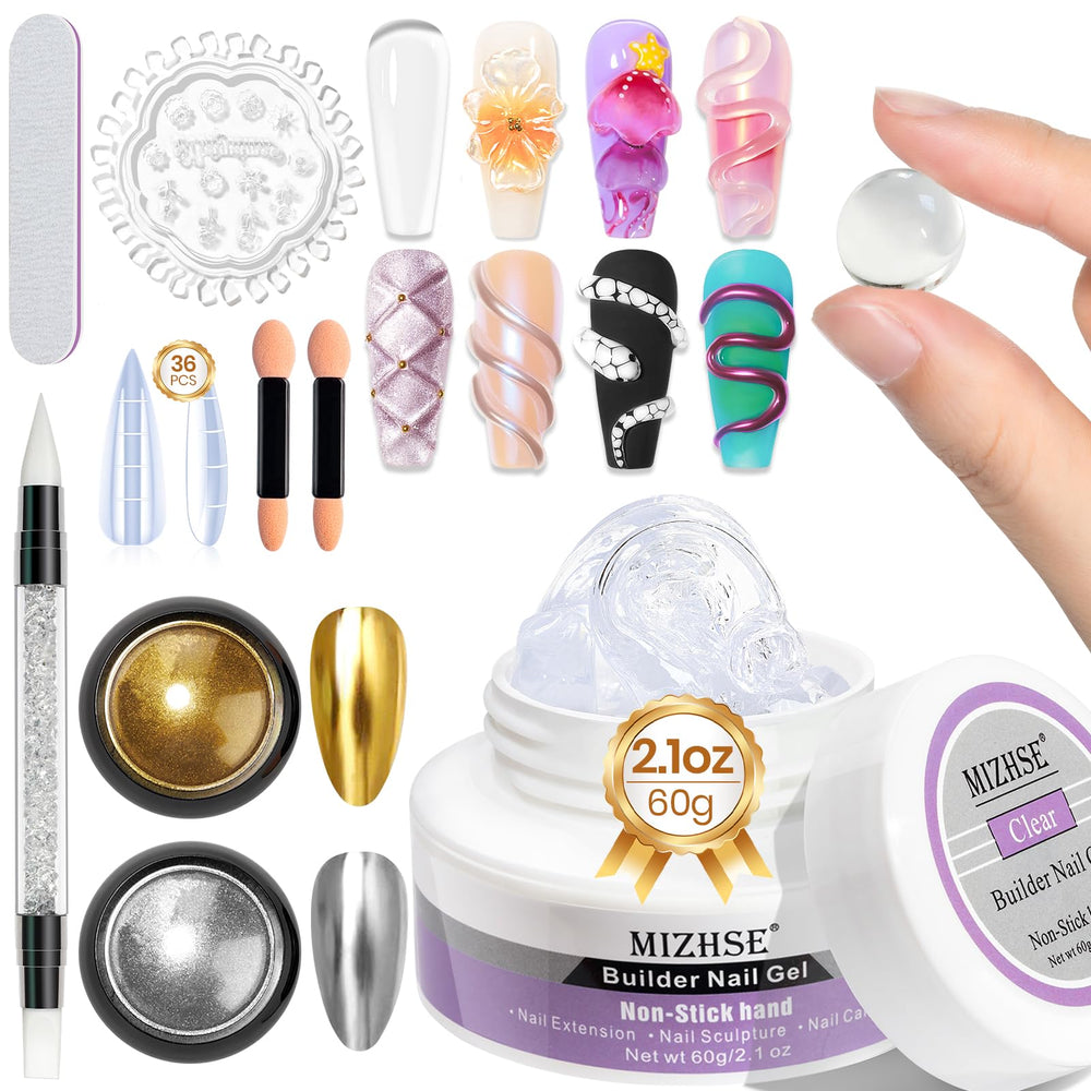 MIZHSE solid builder gel 60g for strong nail extensions