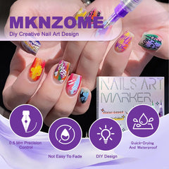 Colores vibrantes de MKNZOME que se secan rápido y no manchan.