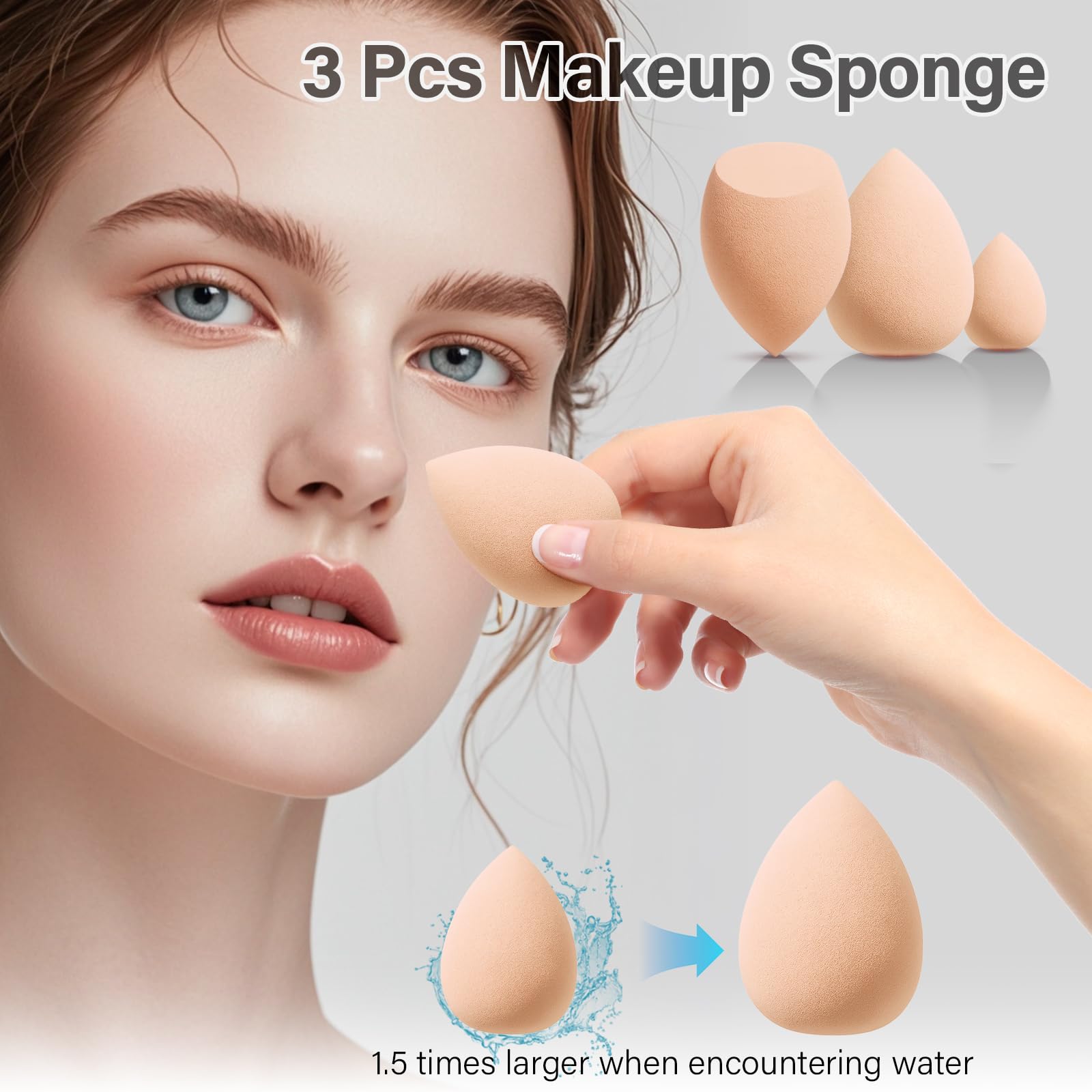 Brocha para sombras de ojos Mlemle para pliegues y difuminado preciso.