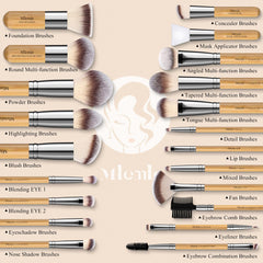 Esponjas de maquillaje incluidas para difuminar base y corrector con facilidad.