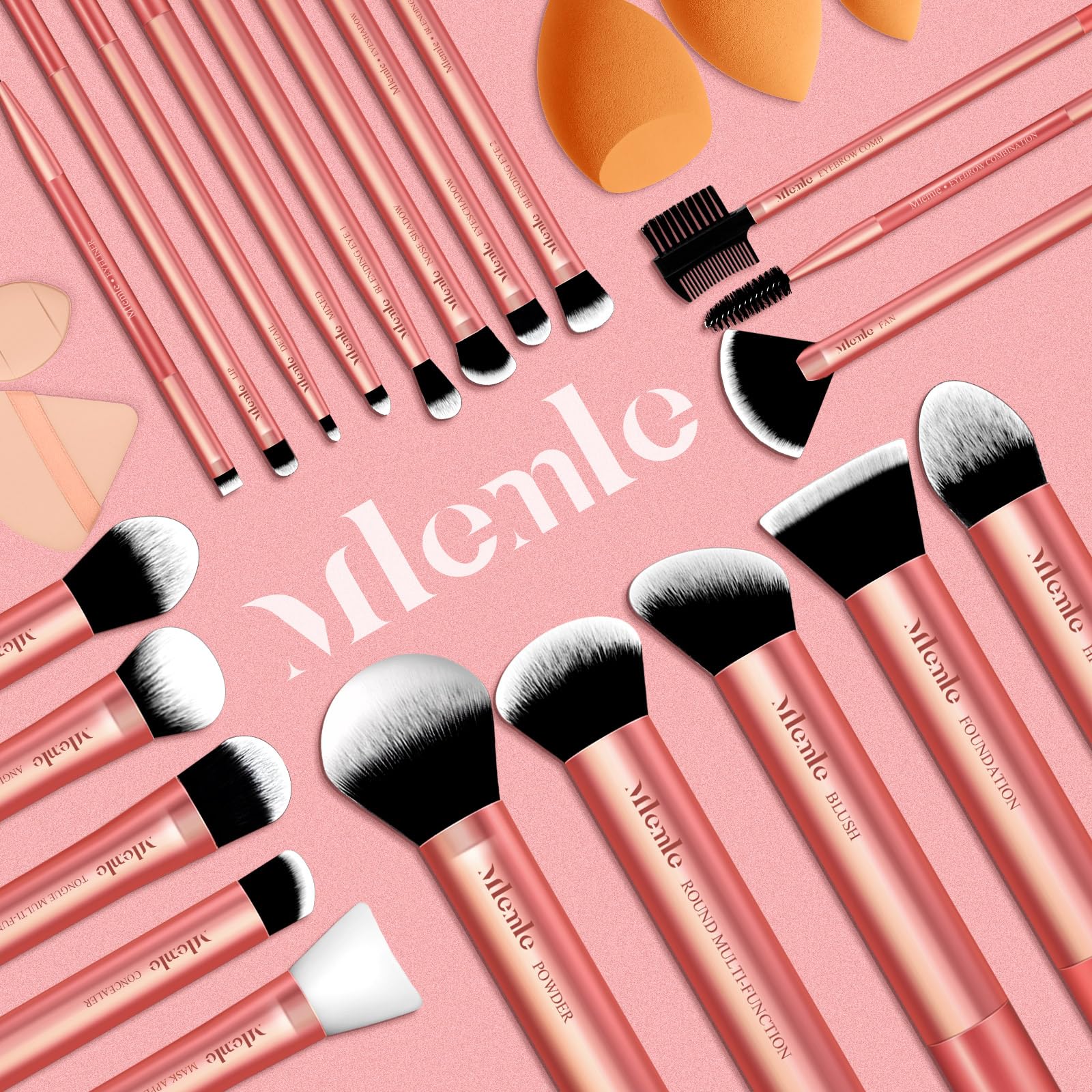 Mlemle conjunto maquillaje en uso diario, cómodo para retoques