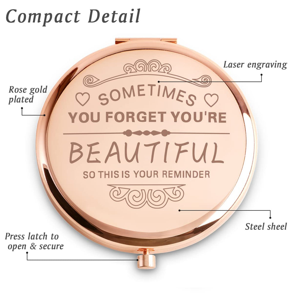 Regalo para mujer: espejo MLLXX personalizado para amiga o mamá.