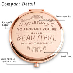 Regalo para mujer: espejo MLLXX personalizado para amiga o mamá.