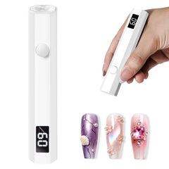 mlogiroa Lámpara UV para uñas, secado rápido en casa.