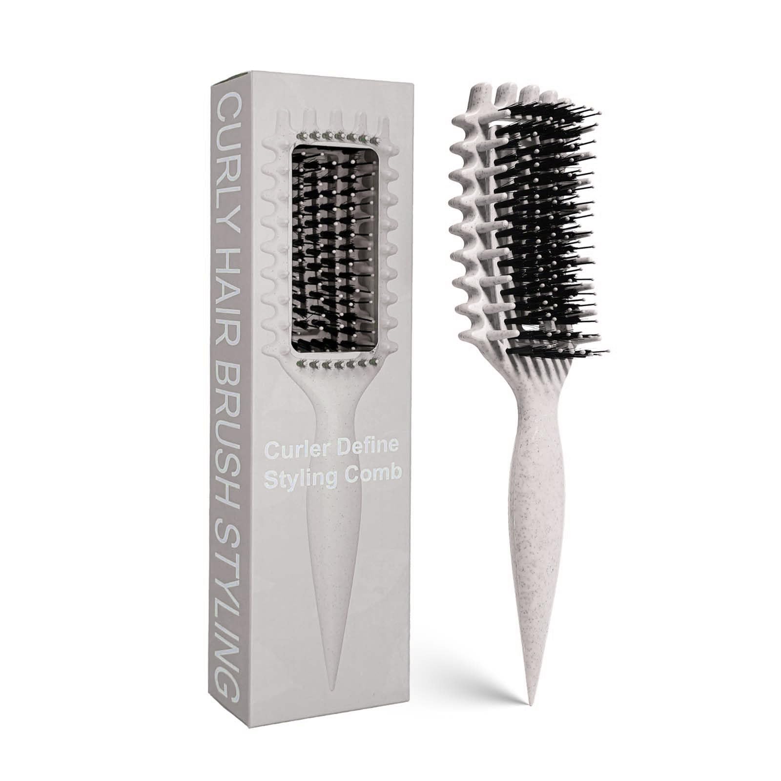 MMBVSZ Candybrush desenreda rizos con suavidad para un peinado rápido.
