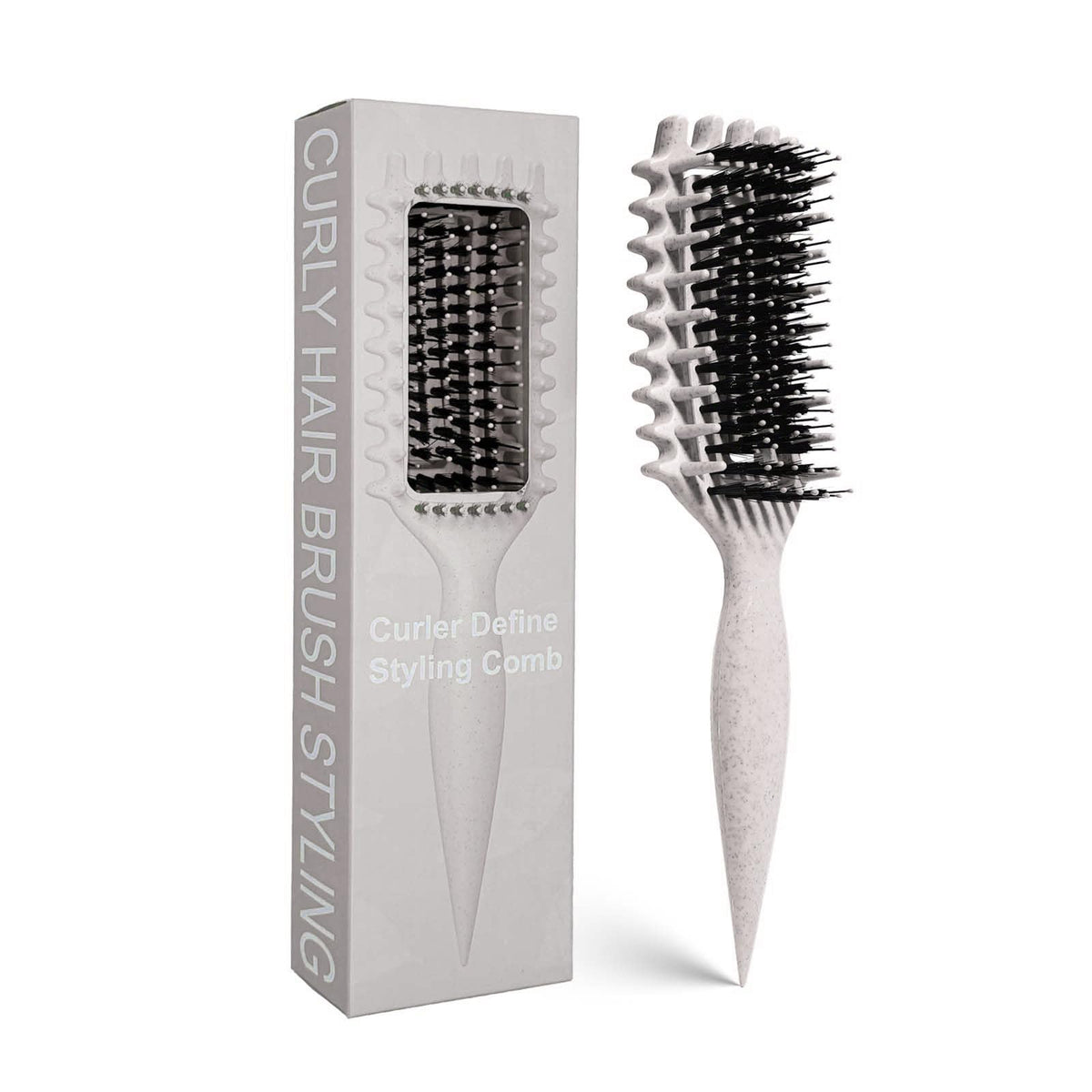 MMBVSZ Candybrush desenreda rizos con suavidad para un peinado rápido.
