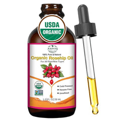 MMPANG Aceite de rosa mosqueta en botella de 30 ml para cuidado facial puro