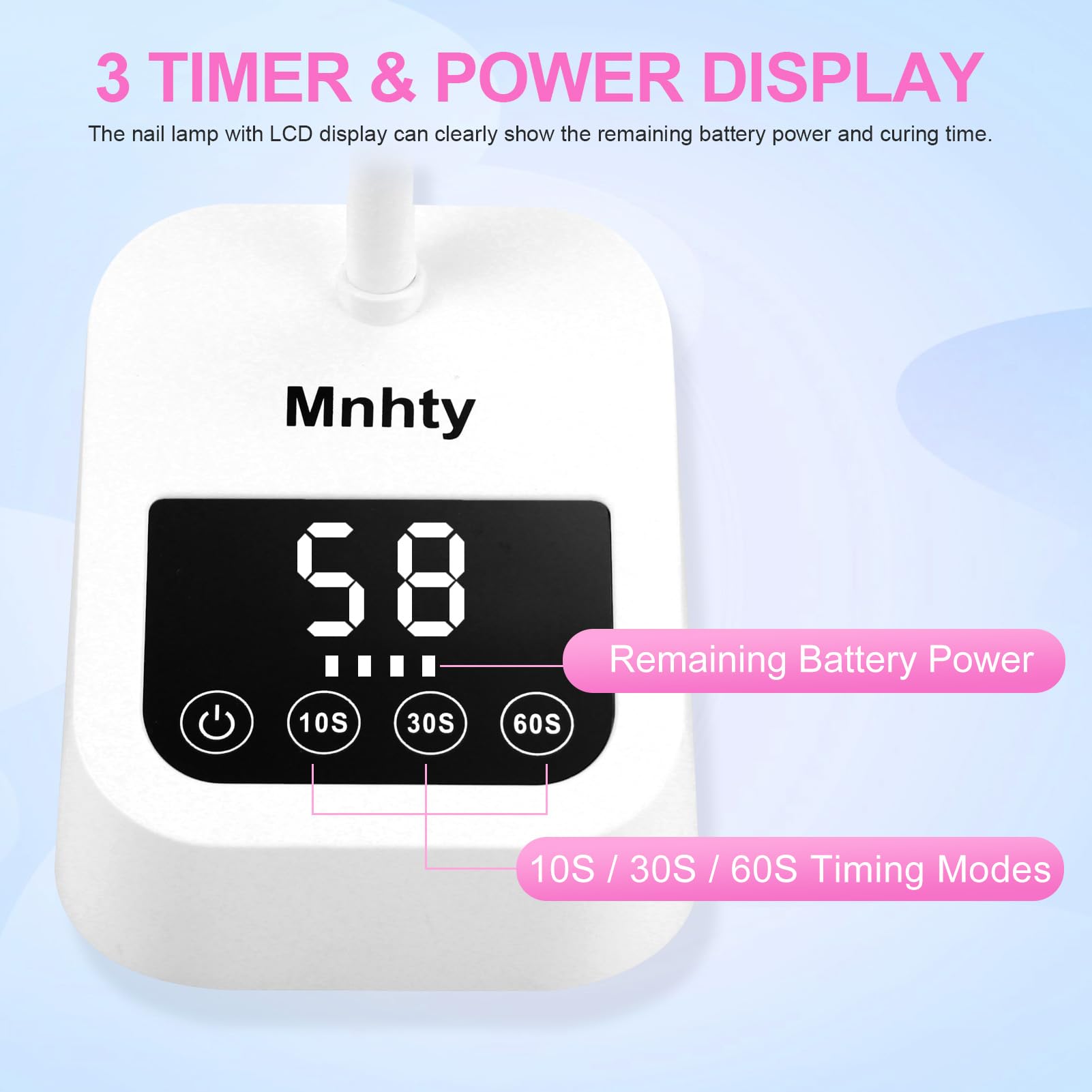 Mnhty kit incluido cable USB y caja para uñas