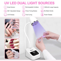 Mnhty lámpara UV 27W recargable para uso sin cables