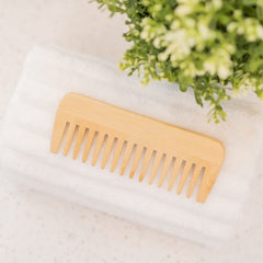 Mnixy peine bambú antiestático para cabello suave y sin frizz.