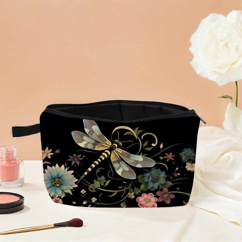 MoCaliduccious Libélula, bolsa de maquillaje compacta para usos múltiples.