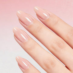Modelones 32Pcs uñas nude pink en almendra para un look elegante.