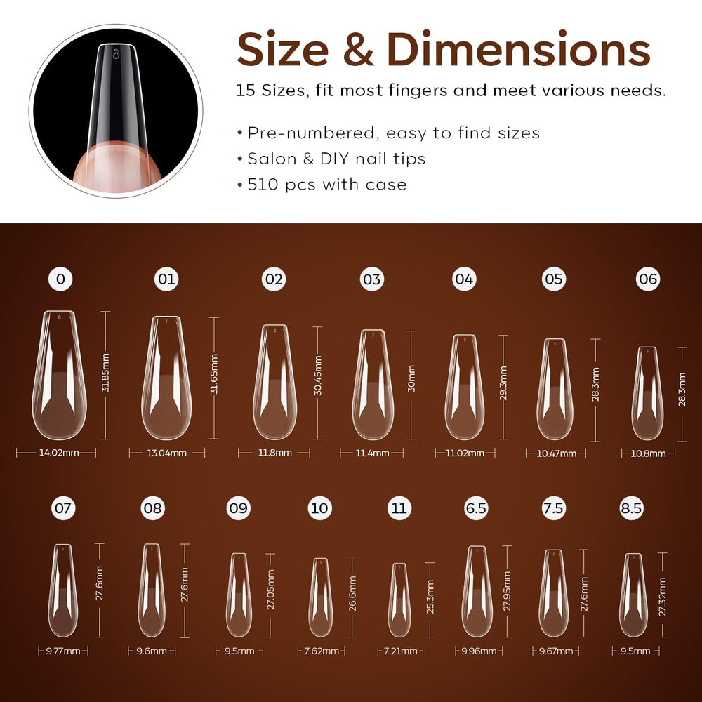 Modelones nail tips arranged for easy at home gel polish and nail art projects
