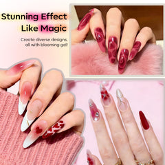 Modelones Blooming Gel, paleta arte uñas: facilita crear combinaciones elegantes.