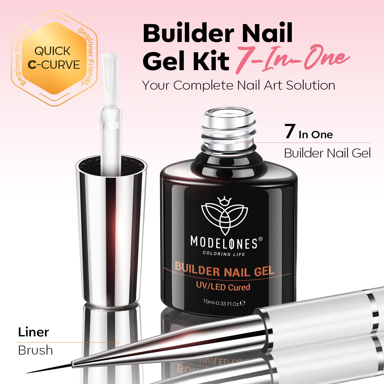 Modelones Builder Nail Gel uso-en-casa para obtener acabados profesionales