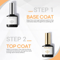 Modelones capa superior gel 10 ml acabado brillante y duradero