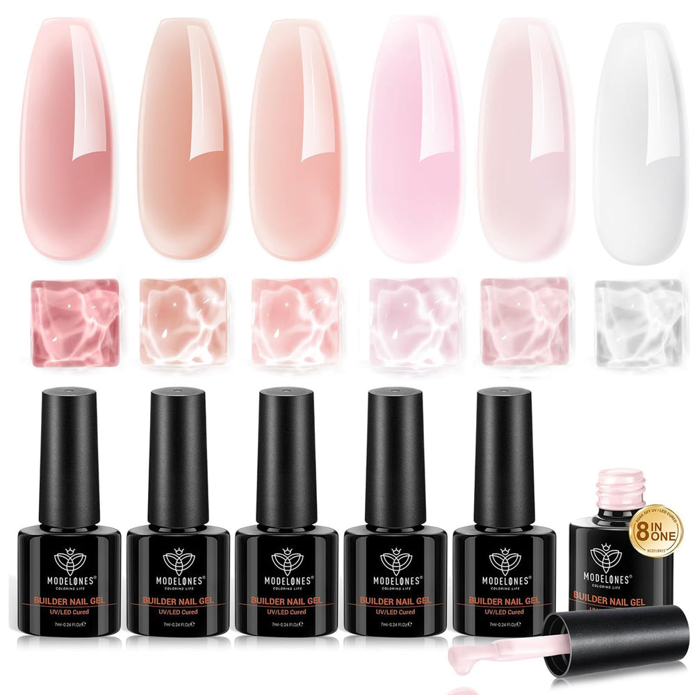 Modelones Conjunto gel de construcción uñas: manicura profesional en casa