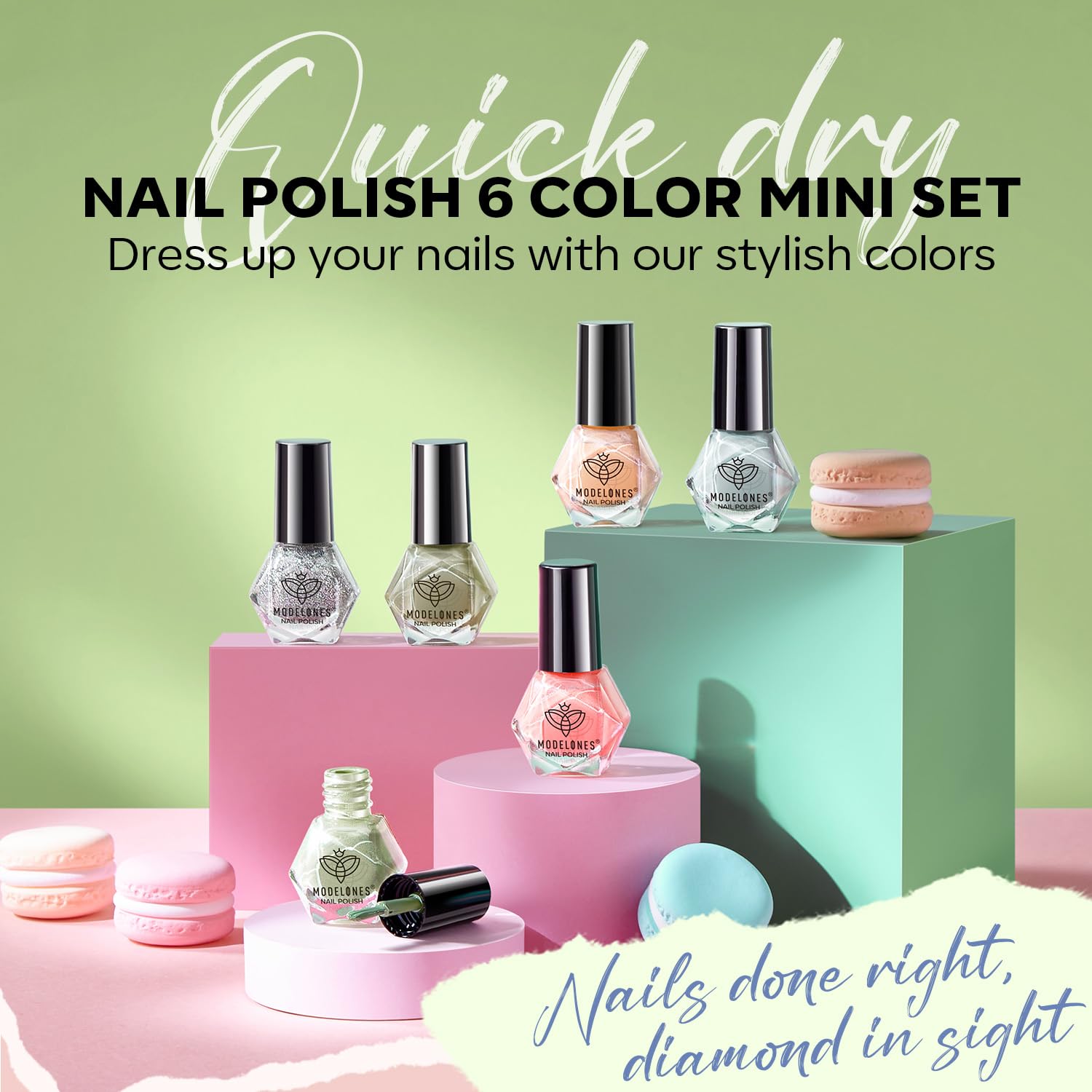 Modelones fácil aplicación para principiantes y entusiastas del nail art.