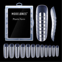 Modelones: formas duales para gel de extensión, opción para uñas duraderas y naturales.