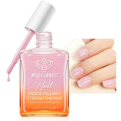 modelones fortalecedor de uñas con brillo rosa para uso diario y uñas más fuertes