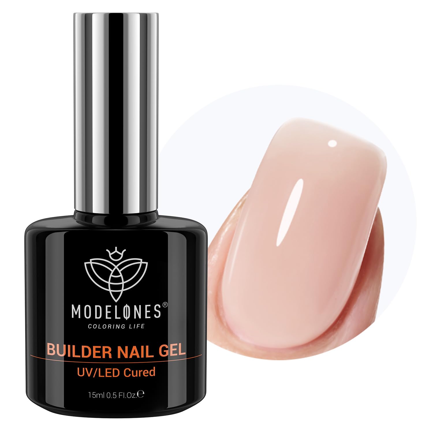 Modelones gel constructor 8-en-1 para extender uñas y aportar fortaleza.