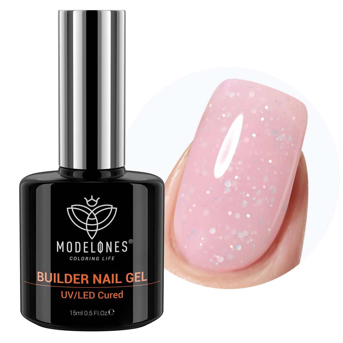 Modelones gel-constructor de uñas 8-en-1 base suave para manicura duradera.