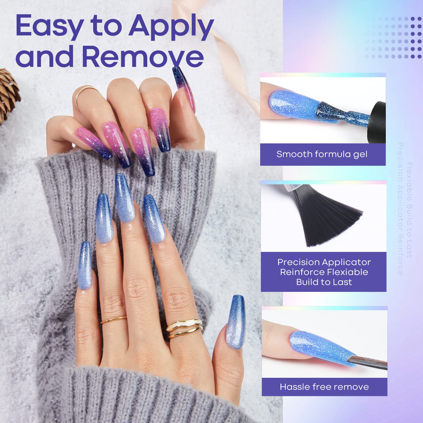 Modelones ingredientes sin toxinas y amigables con las uñas.
