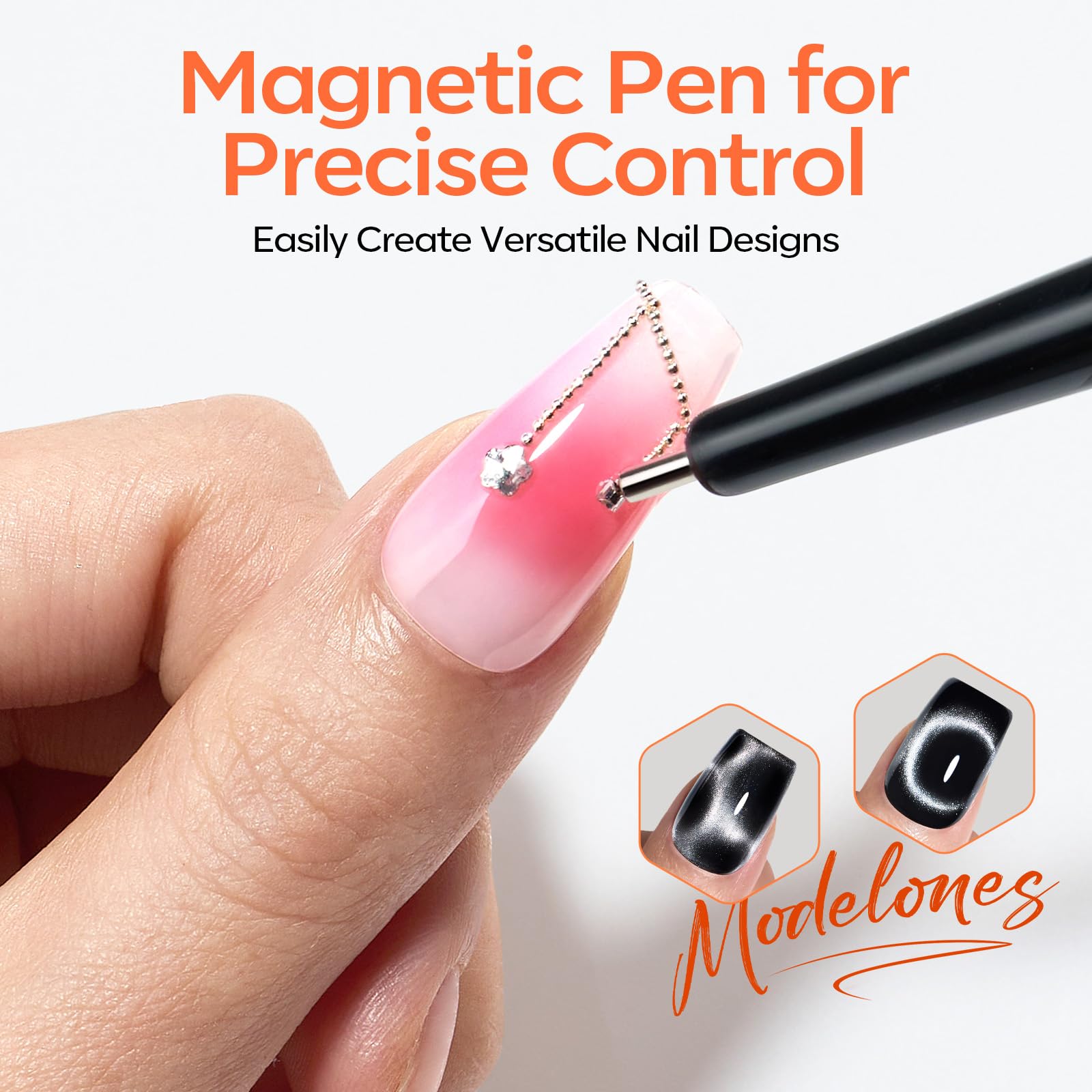 Modelones kit compacto para uñas, perfecto para viaje y uso diario.