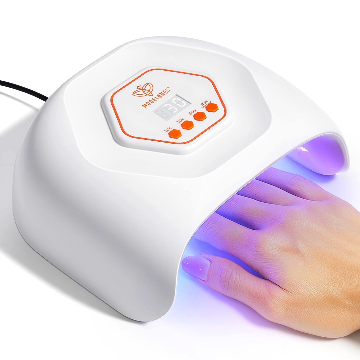 Modelones lampara UV-LED para manos, secado rapido y acabado suave