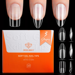Modelones puntas de uñas, forma media almendra, clave para looks elegantes.