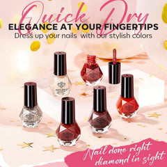 Modelones quick-dry formula dries in 90–120 seconds per coat