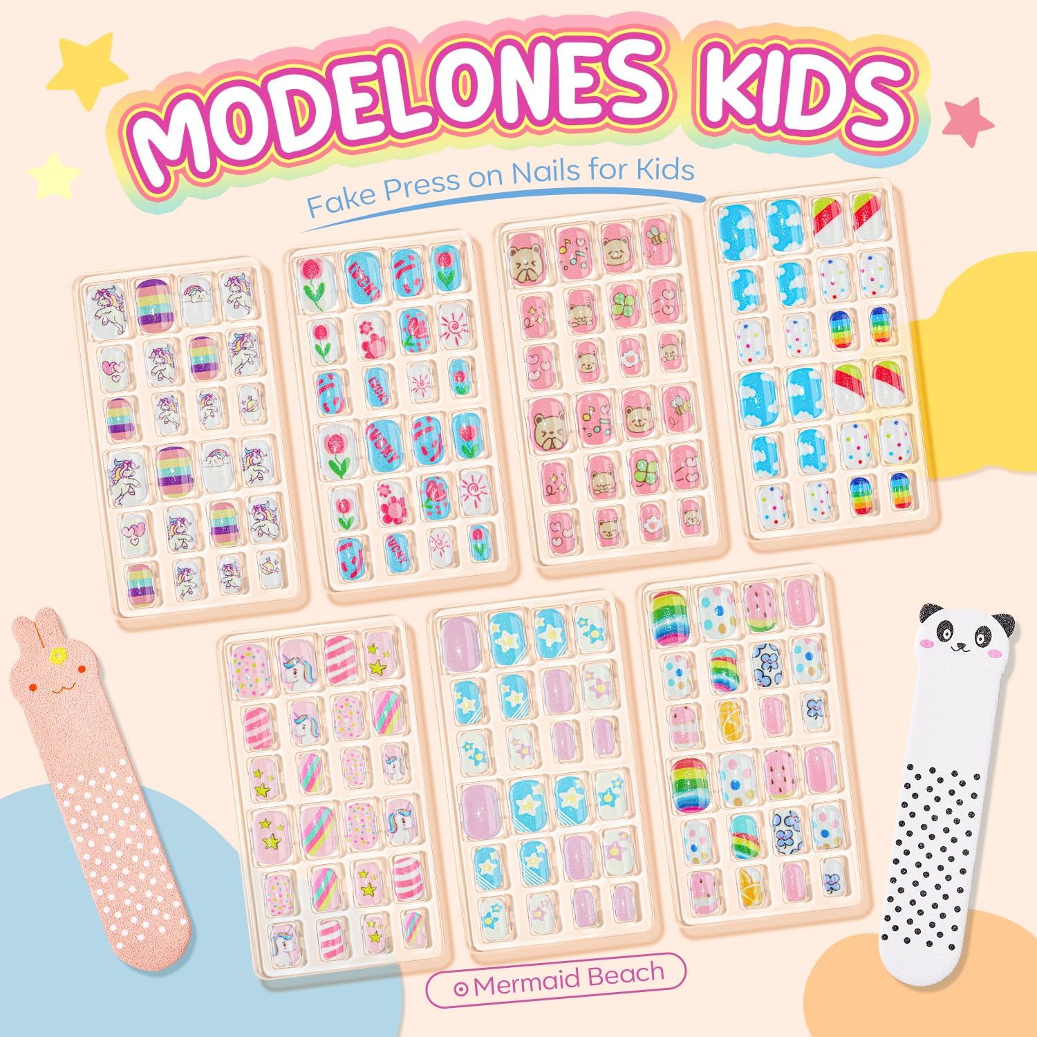 Modelones uñas para niñas con glitter y gradiente para estilo diario.