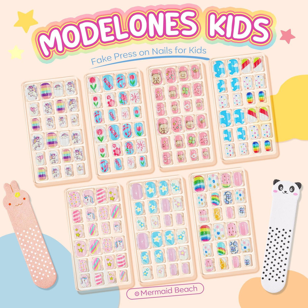 Modelones uñas para niñas con glitter y gradiente para estilo diario.
