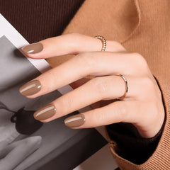 Modelones uñas postizas adheribles cortas y ovaladas para un look inmediato
