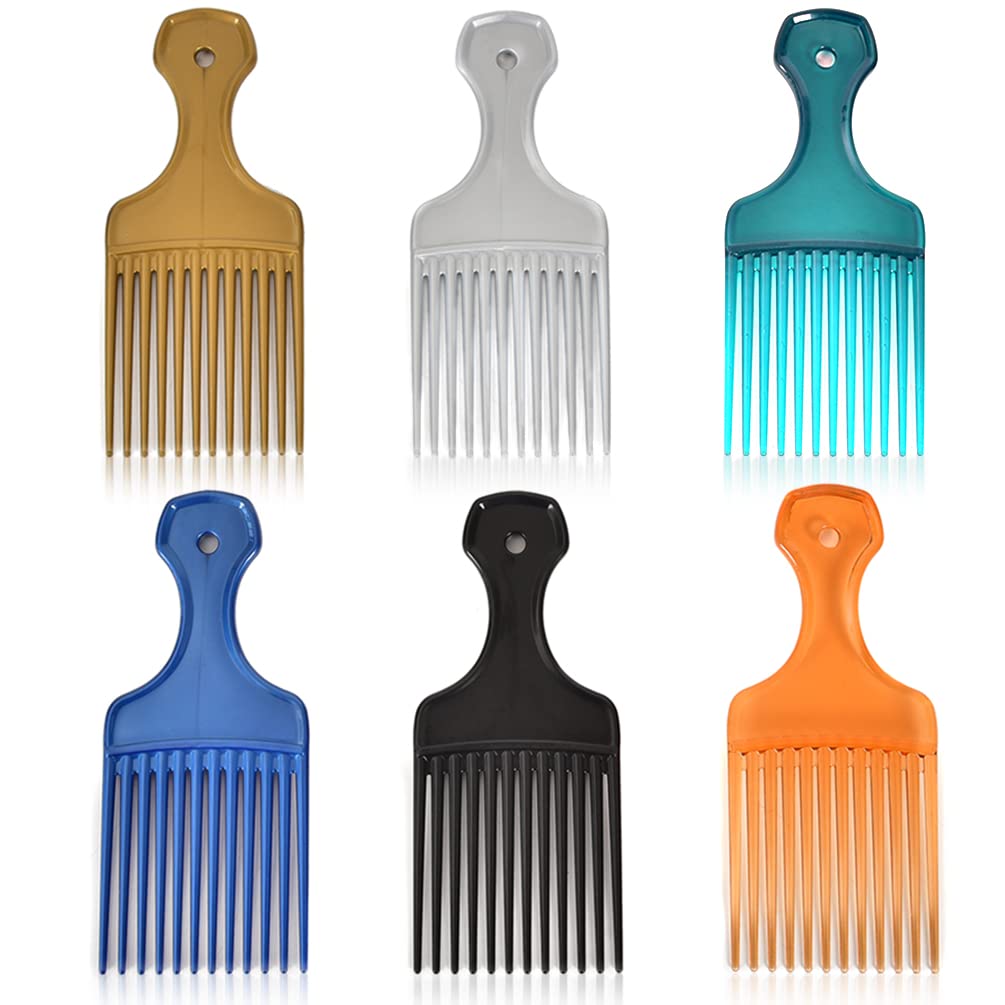 MODSIGHT peine afro de dientes anchos en jengibre para desenredar rizos