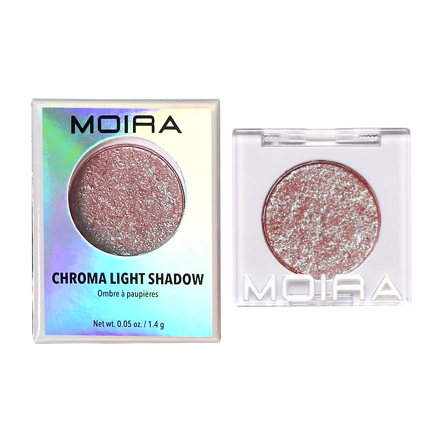 Moira Chroma Light Shadow mostró un acabado metalizado brillante para la mirada.