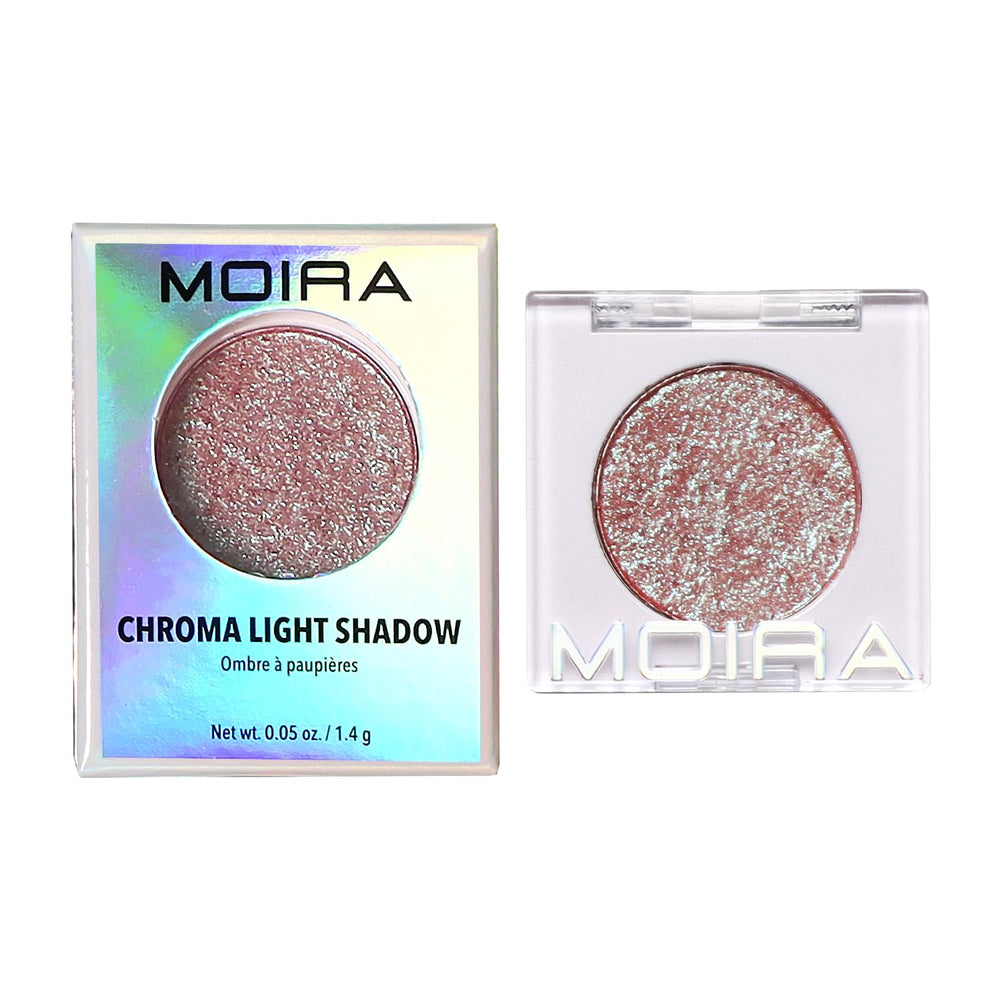 Moira Chroma Light Shadow mostró un acabado metalizado brillante para la mirada.
