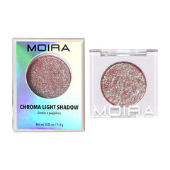 Moira Chroma Light Shadow mostró un acabado metalizado brillante para la mirada.