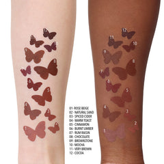 Moira lápiz delineador de labios 012 cacao, acabado mate para un look duradero y elegante.