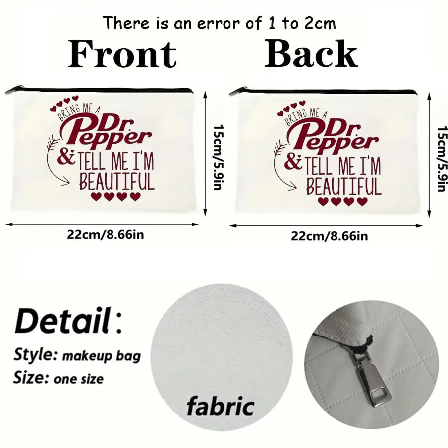 MONNYCAR Dr Pepper Humor, interior espacioso para cosméticos y accesorios