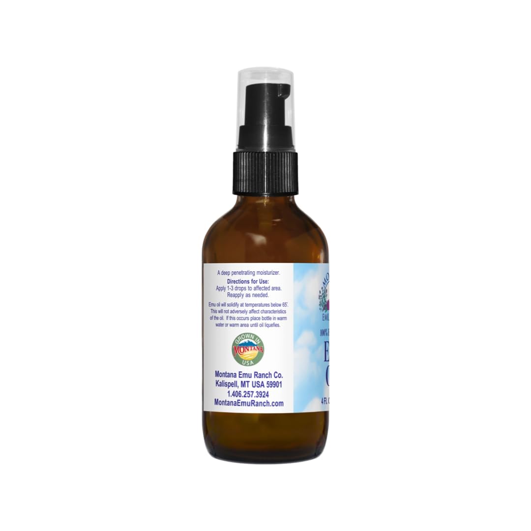 Aplicación suave de aceite de Emú Montana Emu Ranch para piel seca