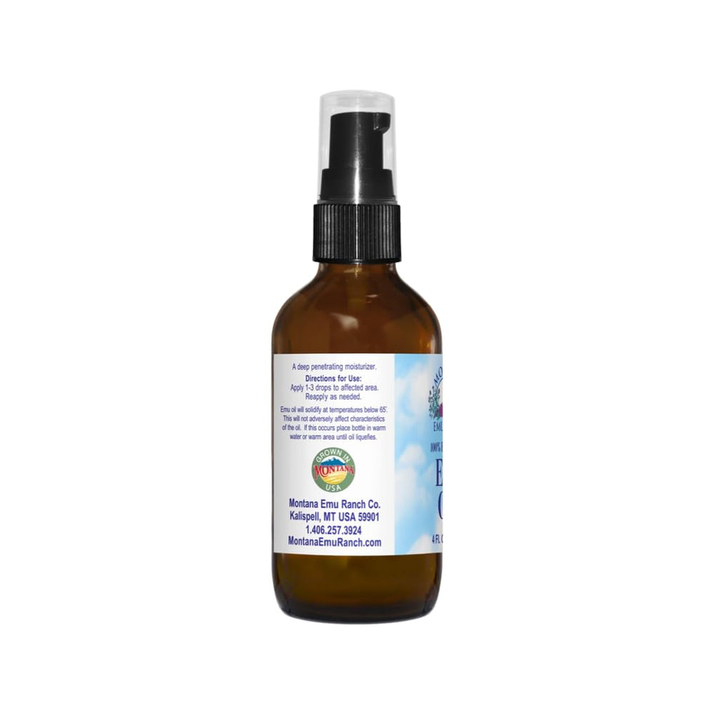 Aplicación suave de aceite de Emú Montana Emu Ranch para piel seca