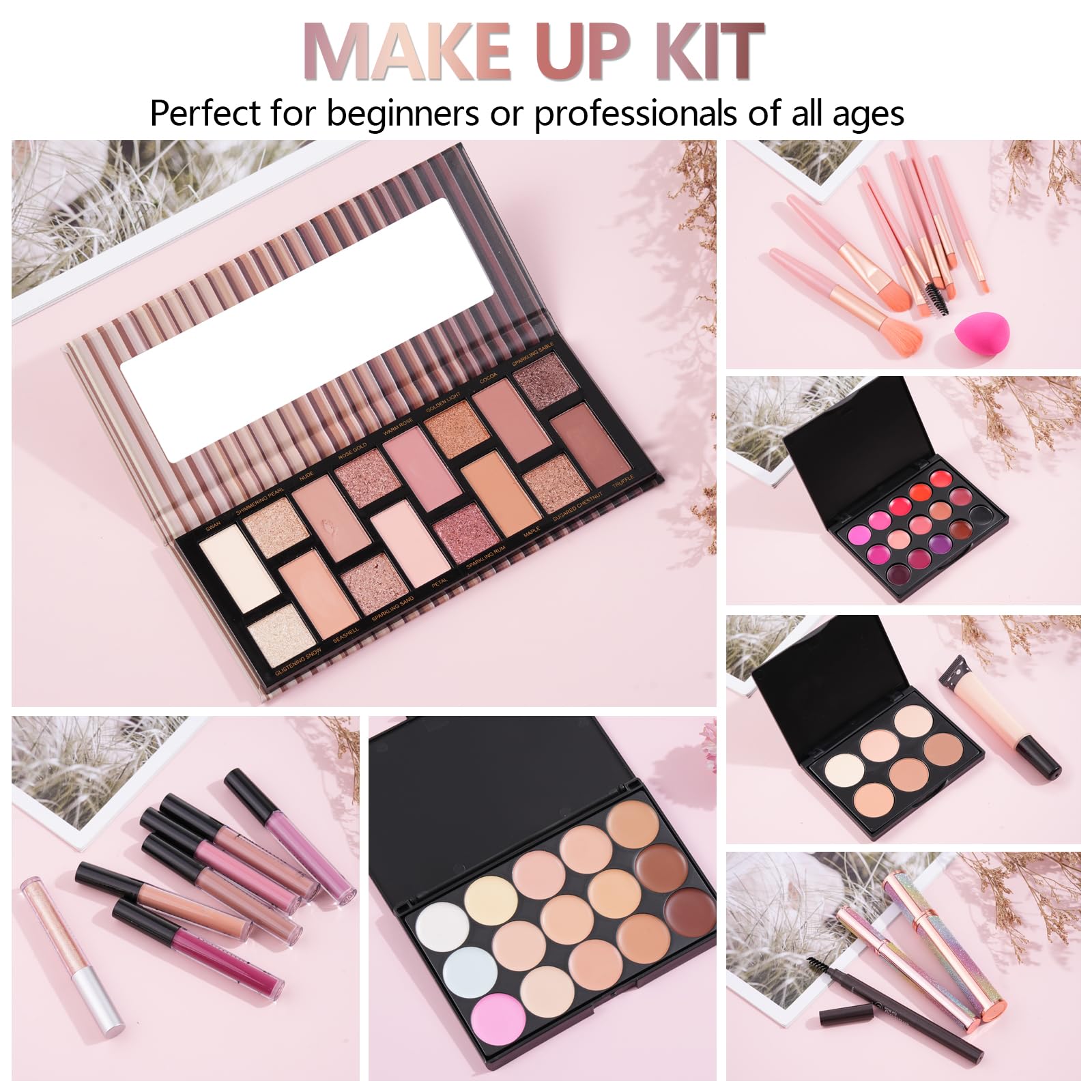 Moobirlet kit maquillaje, labial líquido para duración prolongada