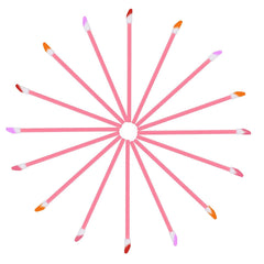 Mooerca aplicadores labiales desechables, materiales plásticos y fibras para higiene.